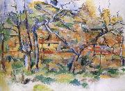 Paul Cezanne and tree house oil